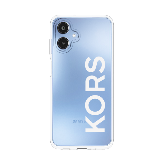 スリムプロテクションケース［ MICHAEL KORS - Logo - White ］