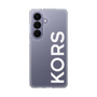 スリムプロテクションケース［ MICHAEL KORS - Logo - White ］