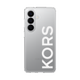 スリムプロテクションケース［ MICHAEL KORS - Logo - White ］