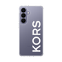 スリムプロテクションケース［ MICHAEL KORS - Logo - White ］