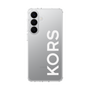 スリムプロテクションケース［ MICHAEL KORS - Logo - White ］