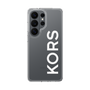 スリムプロテクションケース［ MICHAEL KORS - Logo - White ］