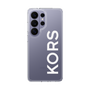 スリムプロテクションケース［ MICHAEL KORS - Logo - White ］
