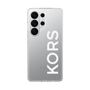 スリムプロテクションケース［ MICHAEL KORS - Logo - White ］