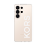 スリムプロテクションケース［ MICHAEL KORS - Logo - White ］