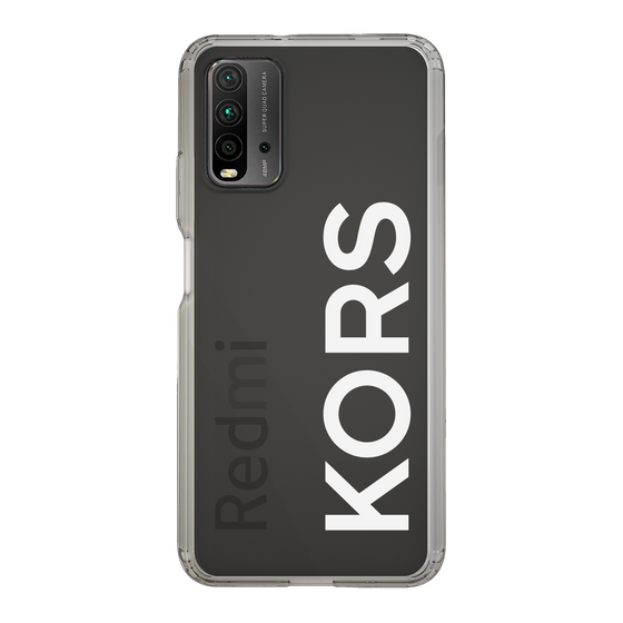 スリムプロテクションケース［ MICHAEL KORS - Logo - White ］