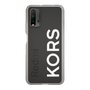 スリムプロテクションケース［ MICHAEL KORS - Logo - White ］