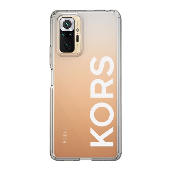 スリムプロテクションケース［ MICHAEL KORS - Logo - White ］