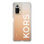 スリムプロテクションケース［ MICHAEL KORS - Logo - White ］