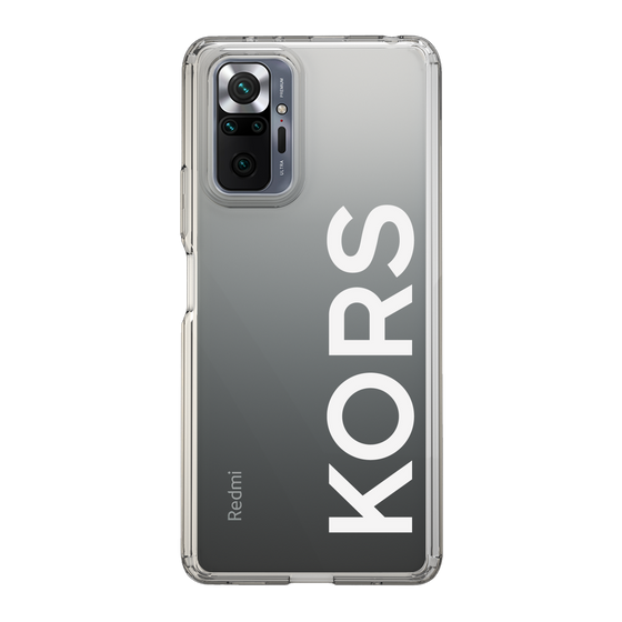 スリムプロテクションケース［ MICHAEL KORS - Logo - White ］