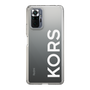 スリムプロテクションケース［ MICHAEL KORS - Logo - White ］