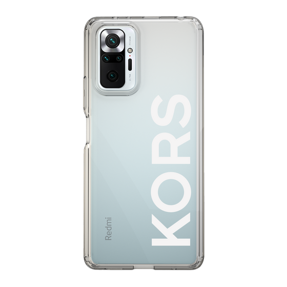 スリムプロテクションケース［ MICHAEL KORS - Logo - White ］