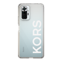 スリムプロテクションケース［ MICHAEL KORS - Logo - White ］