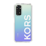 スリムプロテクションケース［ MICHAEL KORS - Logo - White ］
