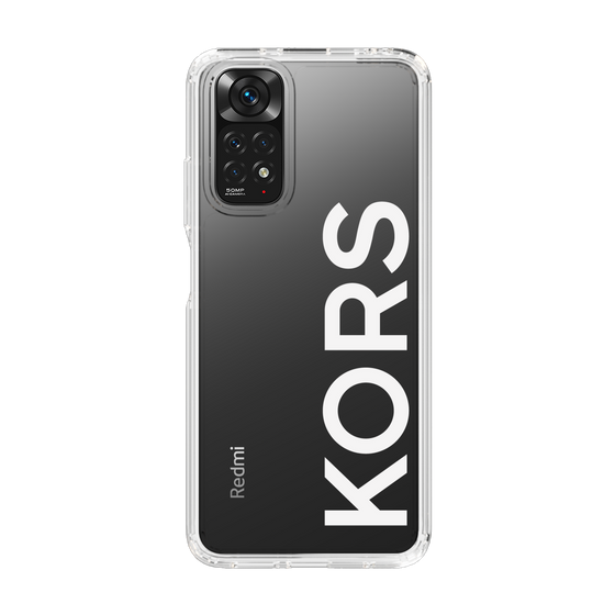 スリムプロテクションケース［ MICHAEL KORS - Logo - White ］