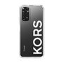 スリムプロテクションケース［ MICHAEL KORS - Logo - White ］