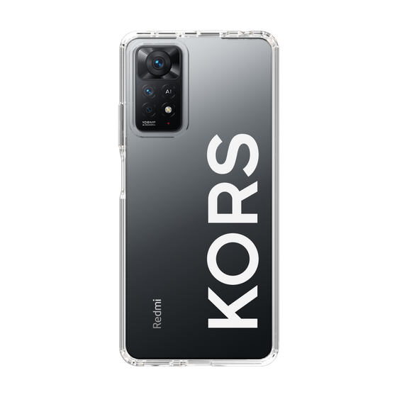 スリムプロテクションケース［ MICHAEL KORS - Logo - White ］
