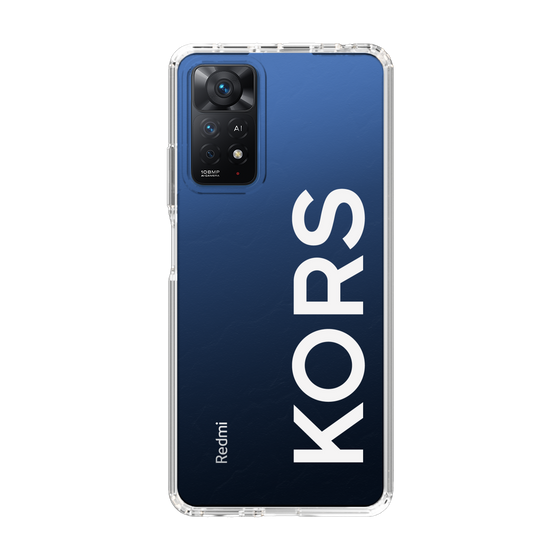 スリムプロテクションケース［ MICHAEL KORS - Logo - White ］