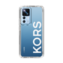 スリムプロテクションケース［ MICHAEL KORS - Logo - White ］