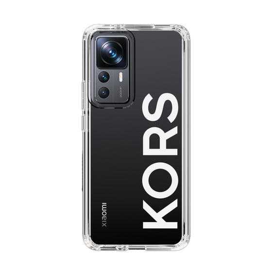 スリムプロテクションケース［ MICHAEL KORS - Logo - White ］