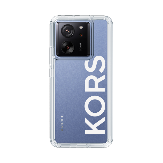スリムプロテクションケース［ MICHAEL KORS - Logo - White ］