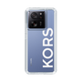 スリムプロテクションケース［ MICHAEL KORS - Logo - White ］