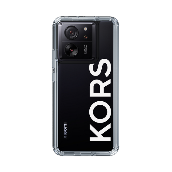 スリムプロテクションケース［ MICHAEL KORS - Logo - White ］