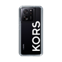 スリムプロテクションケース［ MICHAEL KORS - Logo - White ］