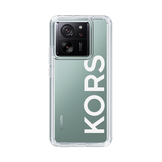 スリムプロテクションケース［ MICHAEL KORS - Logo - White ］