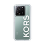 スリムプロテクションケース［ MICHAEL KORS - Logo - White ］