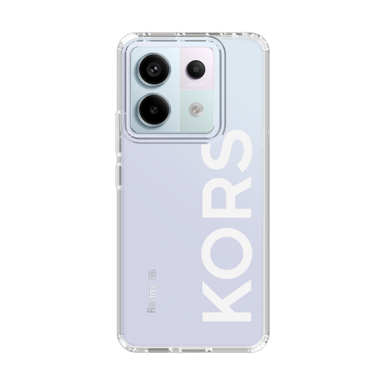 スリムプロテクションケース［ MICHAEL KORS - Logo - White ］