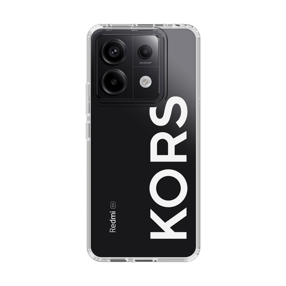 スリムプロテクションケース［ MICHAEL KORS - Logo - White ］