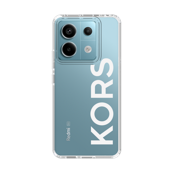 スリムプロテクションケース［ MICHAEL KORS - Logo - White ］