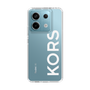 スリムプロテクションケース［ MICHAEL KORS - Logo - White ］