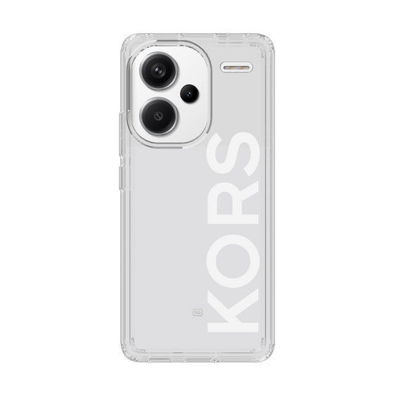スリムプロテクションケース［ MICHAEL KORS - Logo - White ］