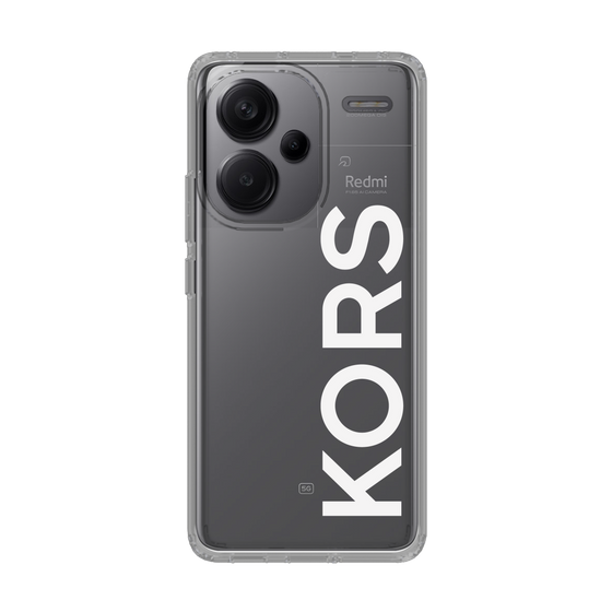 スリムプロテクションケース［ MICHAEL KORS - Logo - White ］