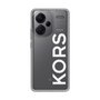 スリムプロテクションケース［ MICHAEL KORS - Logo - White ］