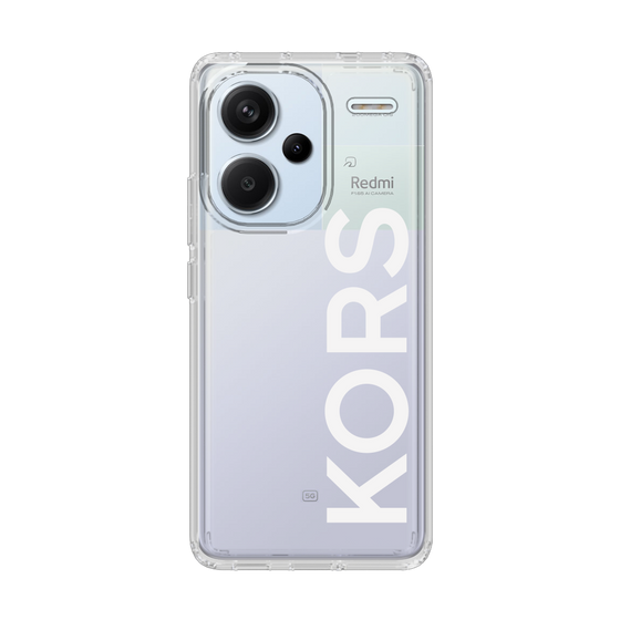 スリムプロテクションケース［ MICHAEL KORS - Logo - White ］