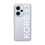 スリムプロテクションケース［ MICHAEL KORS - Logo - White ］