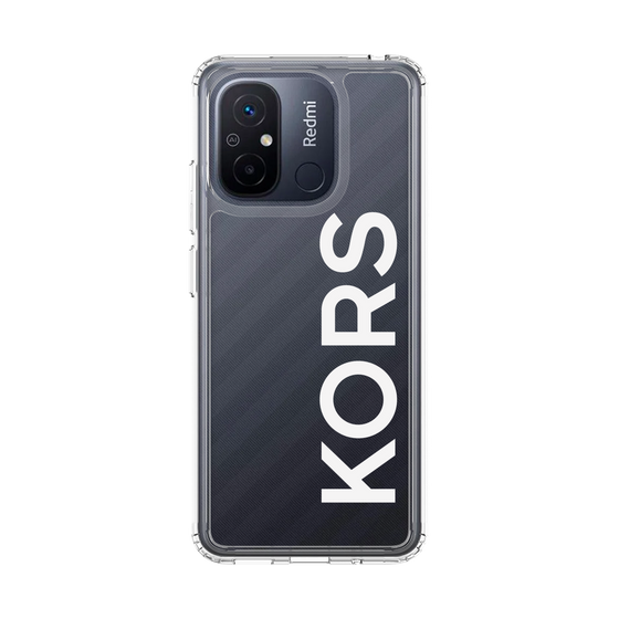 スリムプロテクションケース［ MICHAEL KORS - Logo - White ］