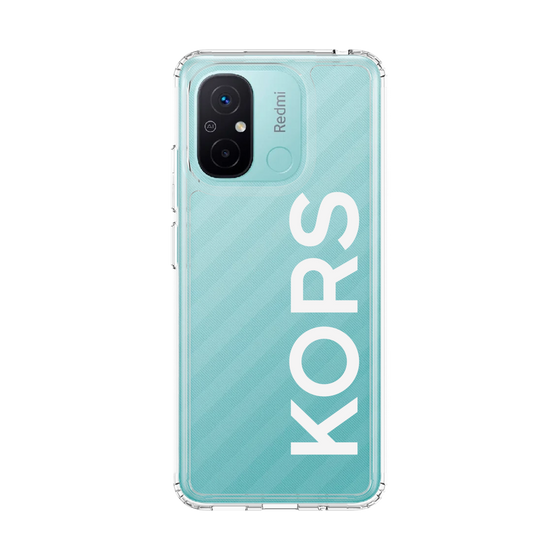 スリムプロテクションケース［ MICHAEL KORS - Logo - White ］