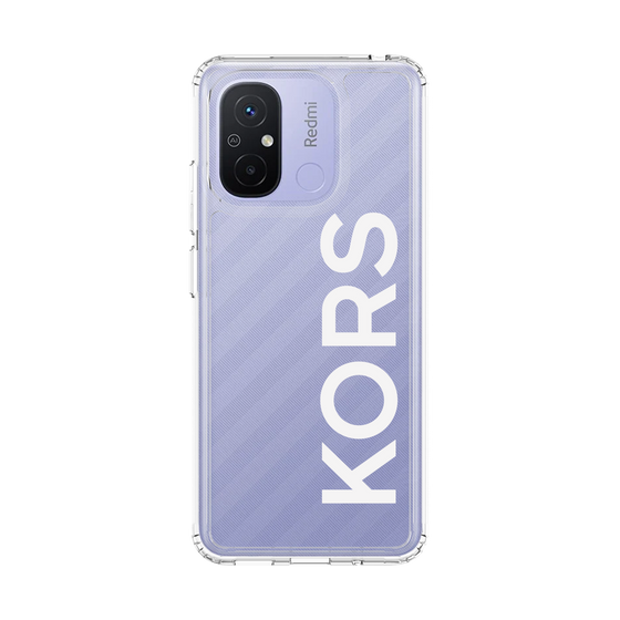 スリムプロテクションケース［ MICHAEL KORS - Logo - White ］
