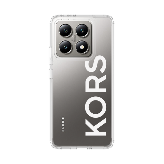 スリムプロテクションケース［ MICHAEL KORS - Logo - White ］