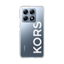 スリムプロテクションケース［ MICHAEL KORS - Logo - White ］