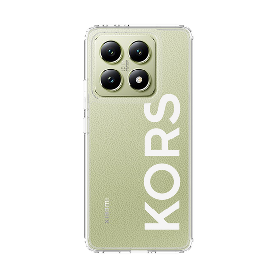 スリムプロテクションケース［ MICHAEL KORS - Logo - White ］