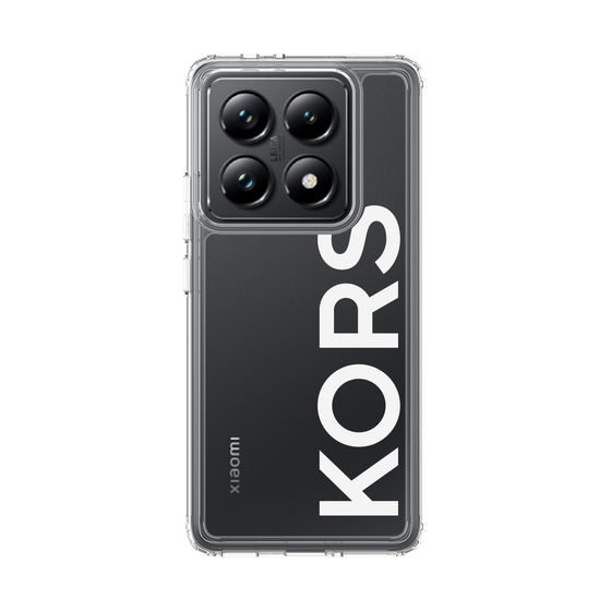 スリムプロテクションケース［ MICHAEL KORS - Logo - White ］