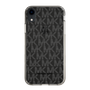 スリムプロテクションケース［ MICHAEL KORS - Signiture - Clear Black ］
