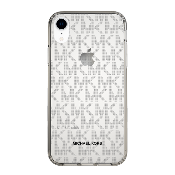 スリムプロテクションケース［ MICHAEL KORS - Signiture - Clear Black ］