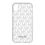 スリムプロテクションケース［ MICHAEL KORS - Signiture - Clear Black ］