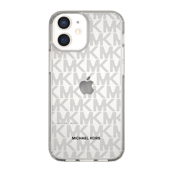 スリムプロテクションケース［ MICHAEL KORS - Signiture - Clear Black ］